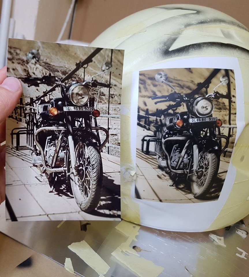 Custom Painted Helmet